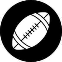 Rugby Ball Vector Icon Style