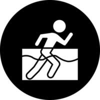 Aqua Jogging Vector Icon Style