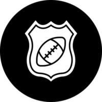 Rugby Badge Vector Icon Style