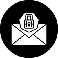 Email Security Vector Icon Style