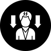 Lower Stress Levels Vector Icon Style