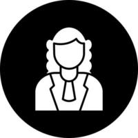 Judge Female Vector Icon Style