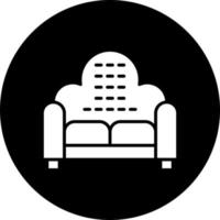 Cinema Sofa Vector Icon Style