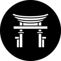 Torii Gate Vector Icon Style
