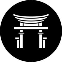 Torii Gate Vector Icon Style