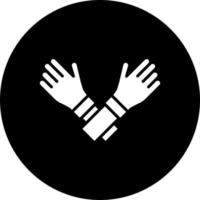 Hands Crossed Vector Icon Style