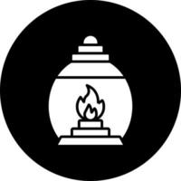 Gas Lamp Vector Icon Style