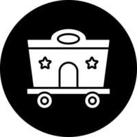 Circus Wagon Vector Icon Style