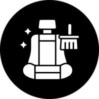 Car Seat Cleaning Vector Icon Style