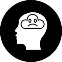 Negative Thinking Vector Icon Style