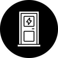 eléctrico puerta vector icono estilo