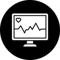 Heart Monitoring Vector Icon Style