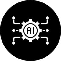 Artificial Intelligence Vector Icon Style