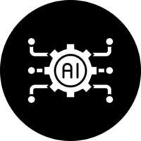 Artificial Intelligence Vector Icon Style