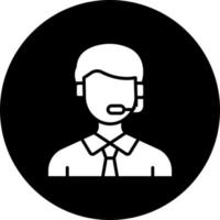 Customer Service Agent Vector Icon Style