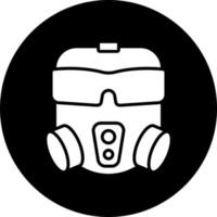 Gas Mask Vector Icon Style