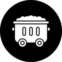 Mining Cart Vector Icon Style