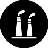 Factory Chimneys Vector Icon Style