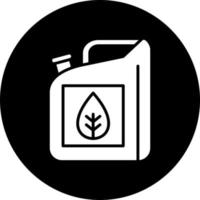 Biofuel Can Vector Icon Style