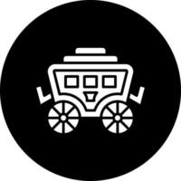 Desert Carriage Vector Icon Style