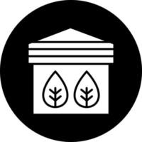 Green House Vector Icon Style