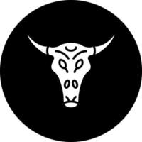 Bull Skull Vector Icon Style