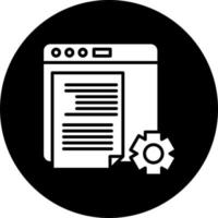 Content Management Syste Vector Icon Style