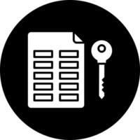 Asymmetric Keys Vector Icon Style