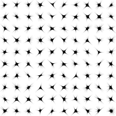 Abstract Hand drwan sparkles shape and fire flakes shape Set 50