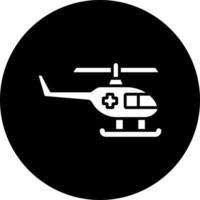 helicóptero vector icono estilo