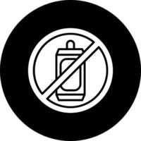 No Liquid Calories Vector Icon Style