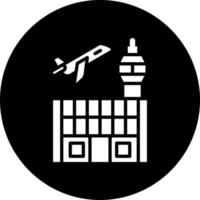 aeropuerto vector icono estilo