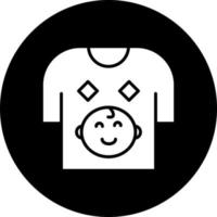 bebé camisa vector icono estilo
