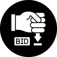 Minimum Bid Vector Icon Style