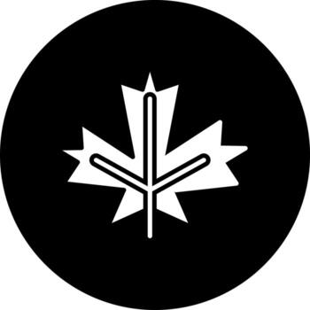 Maple Leaf Vector Icon Style