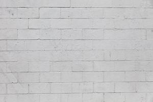 White painted cinder block wall background photo