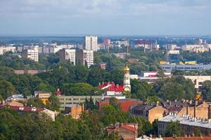Aerial view of the Grebenstchikov House of Prayer in Riga photo