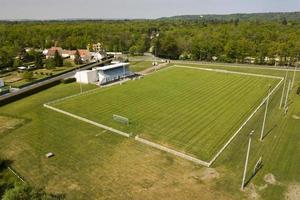 aéreo ver de un fútbol americano tono foto