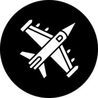 Army Jet Vector Icon Style