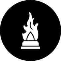 Oil Fire Vector Icon Style