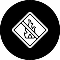 No Fire Vector Icon Style