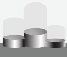 Pedestal podium set vector