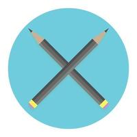 Icon cross pencil vector