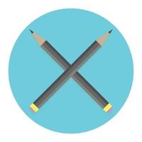 Icon cross pencil vector