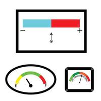 conjunto de indicadores con de colores espectral indicador vector