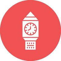 vector diseño reloj torre icono estilo