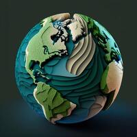 Save earth theme globe planet photo