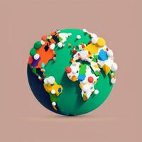 Save earth theme globe planet photo