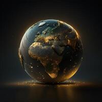 salvar tierra tema globo planeta ai generativo foto