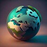 Save earth theme globe planet photo